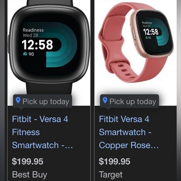 NWT Fitbit Smartwatch Versa 4 by Google - Picture 10 of 11